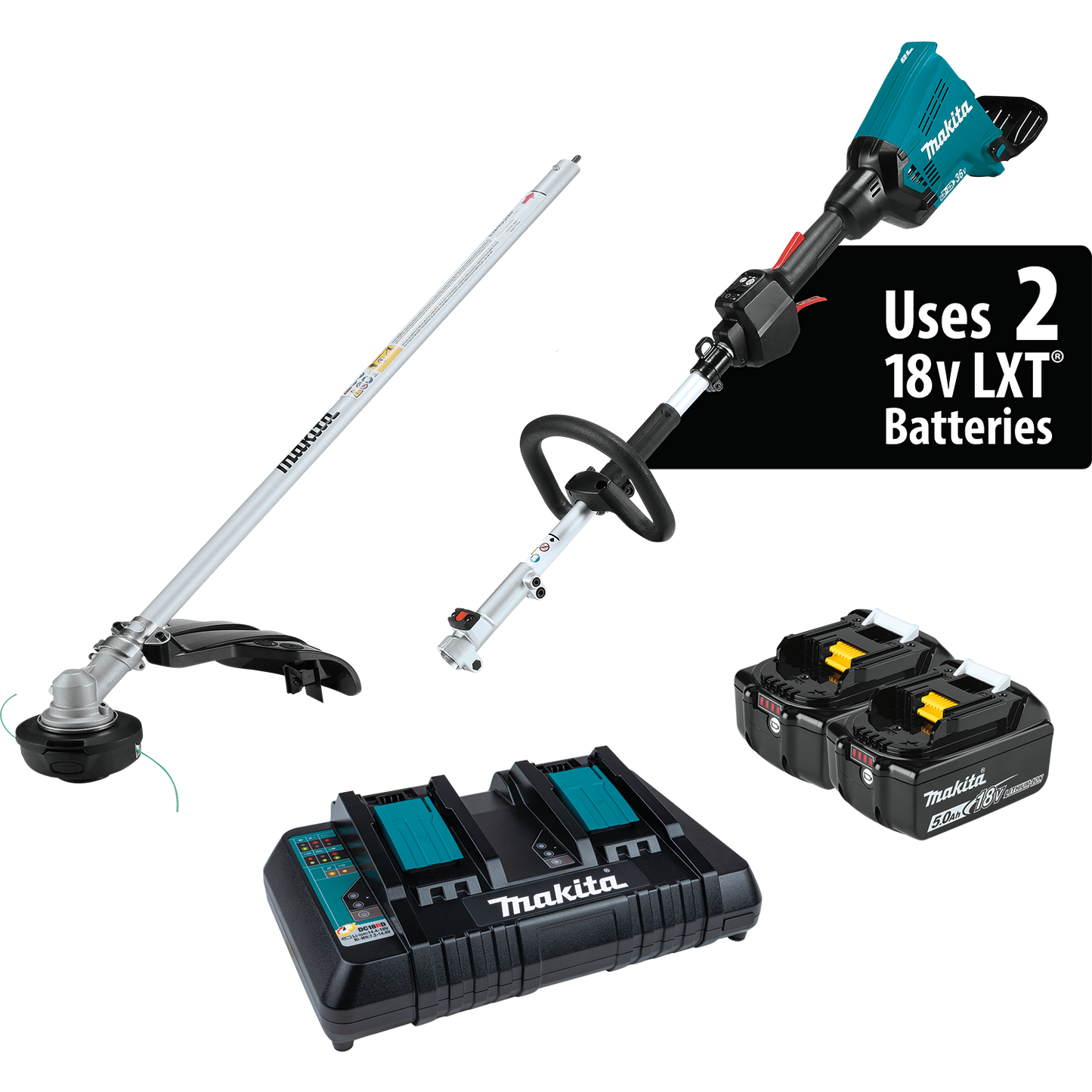XUX01M5PT MAKITA 36V (18V X 2) LXT COUPLE SHAFT WITH STRING TRIMMER ATTACHMENT