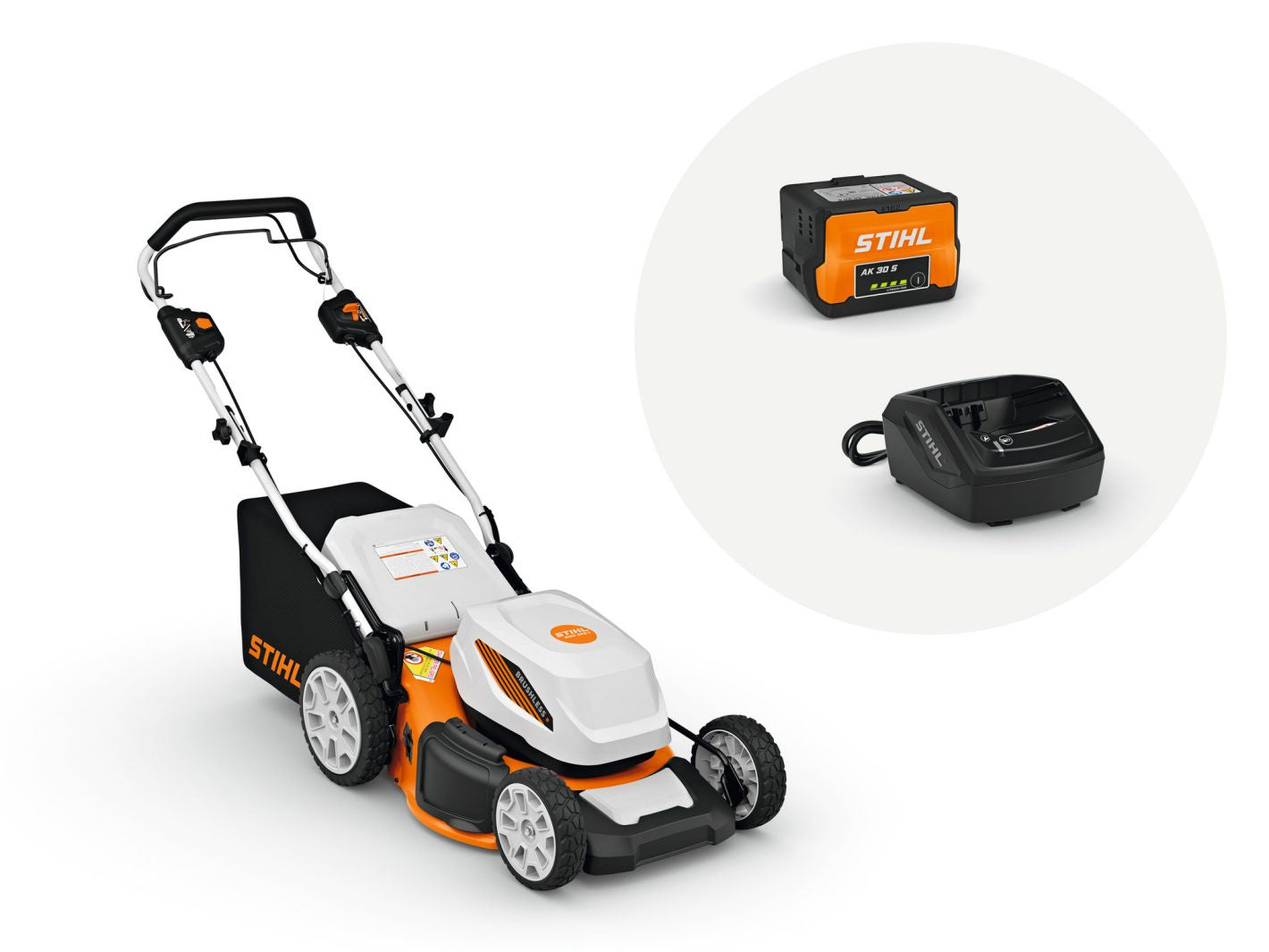 RMA 348.0V STIHL BATTERY OPERATED SELF-PROPELLED LAWN MOWER KIT